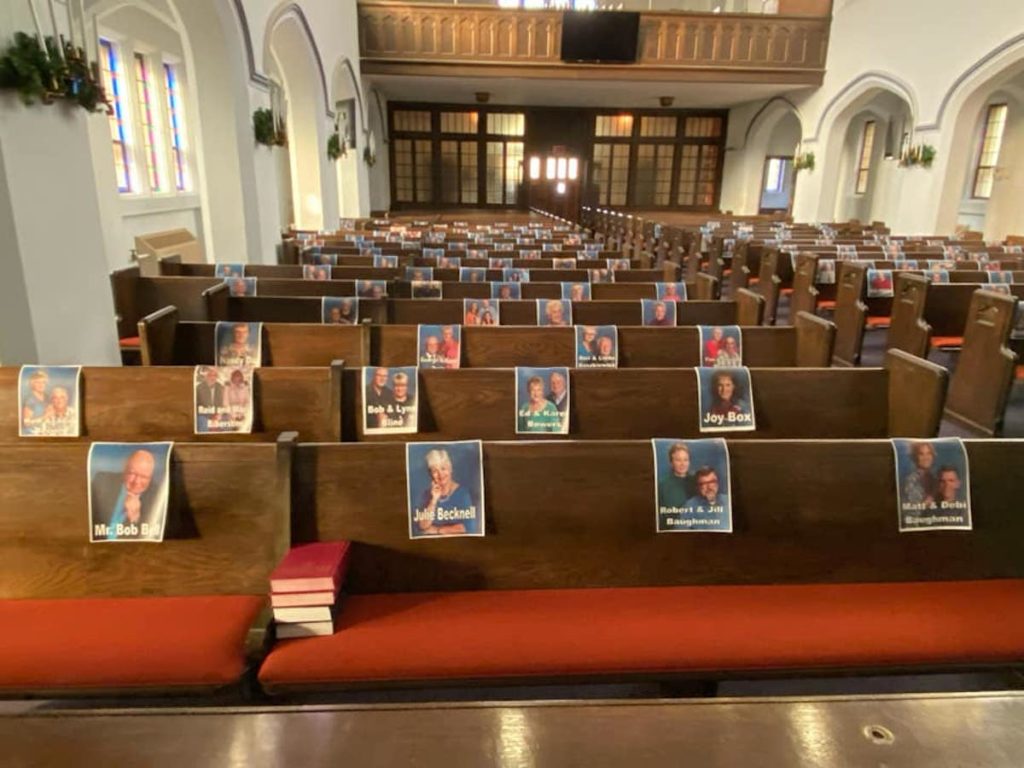 church pews