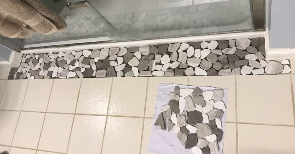 stone tile bathroom tile Tudor Floors & More Carpet One
