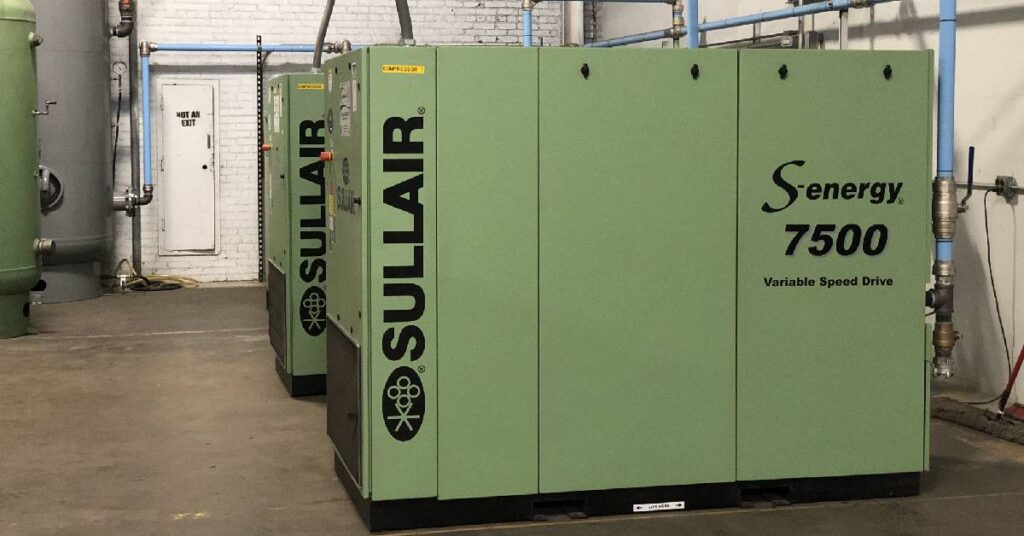 green sullair energy compressor