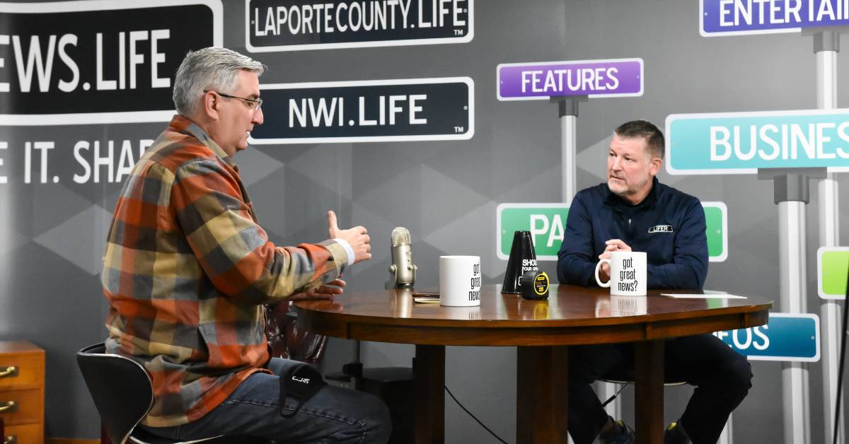 Governor Holcomb visits Great News 2020