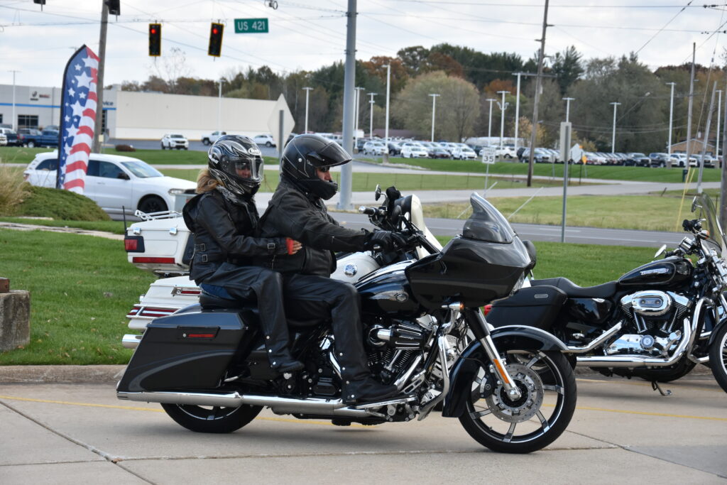 man and woman on bike 