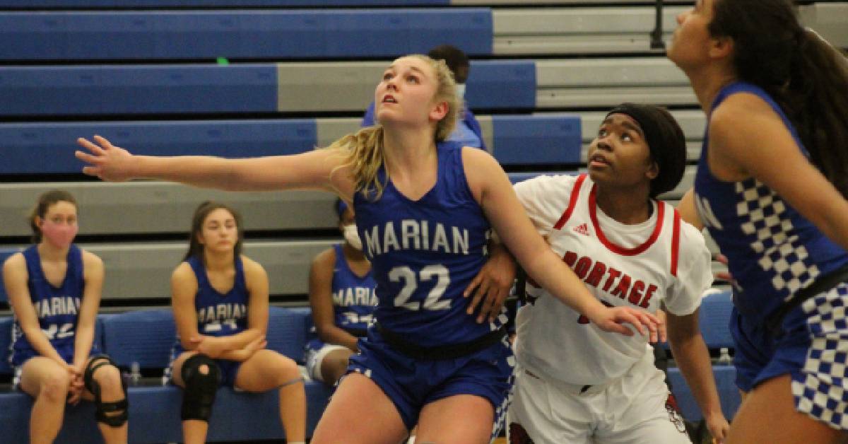 GIRLS BASKETBALL Portage VS Marian 2020