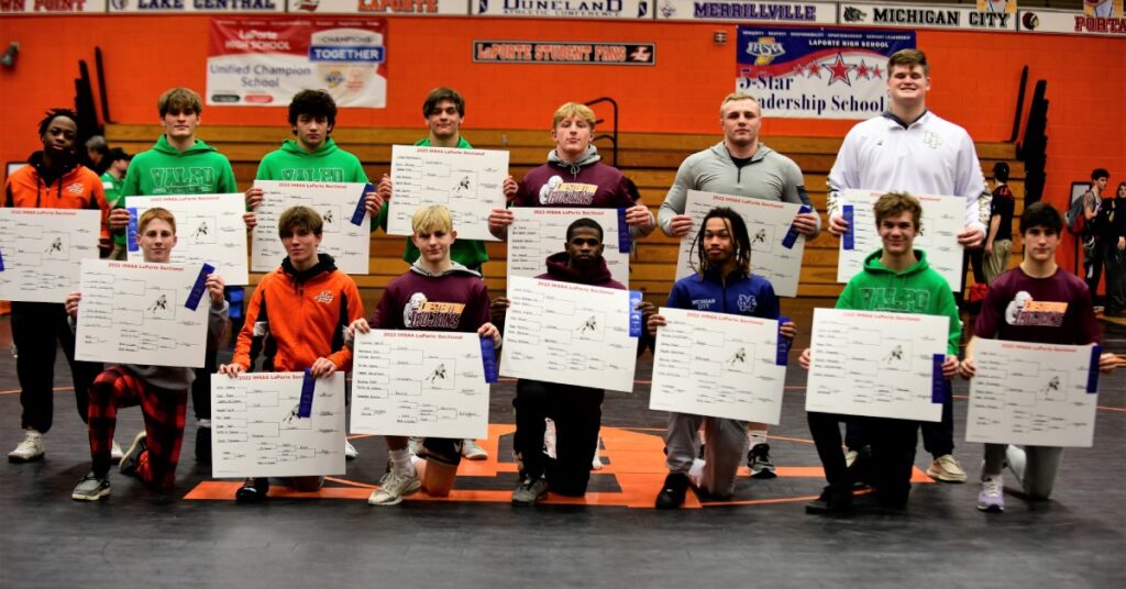 BOYS WRESTLING &#8211; IHSAA Sectional La Porte 2022