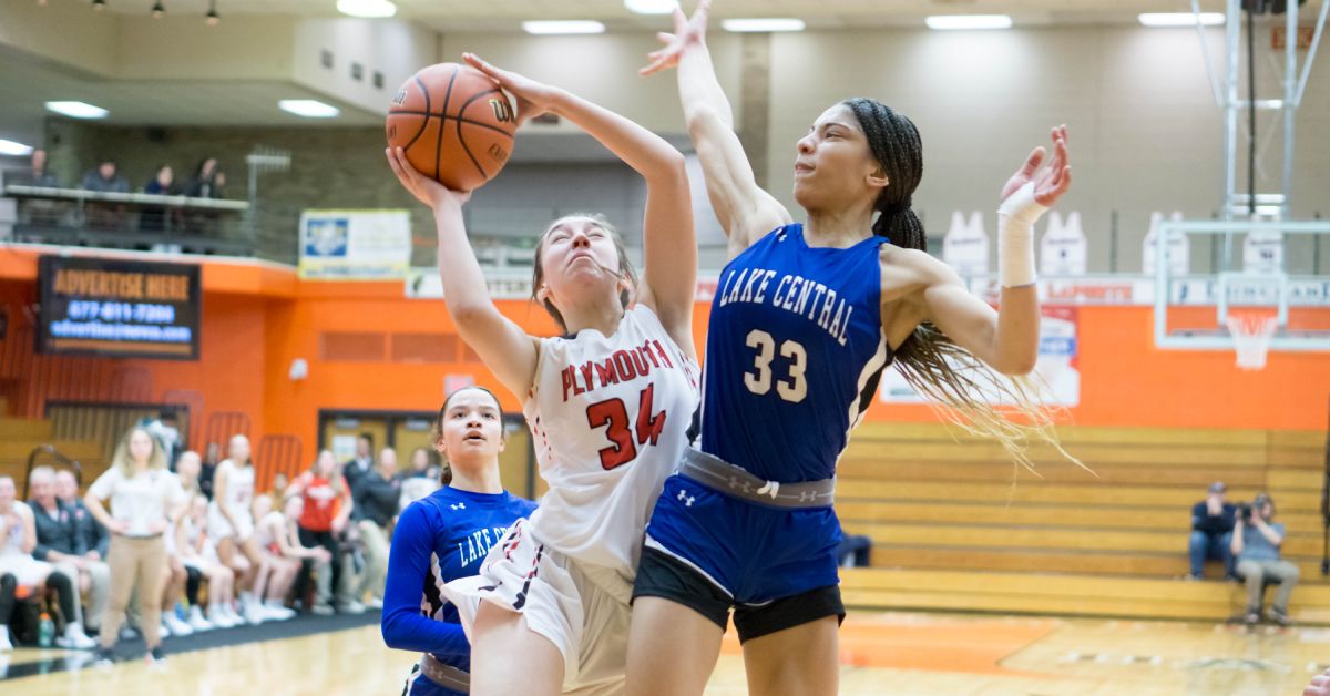 Lake Central vs Plymouth Girls Basketball Regionals 2022