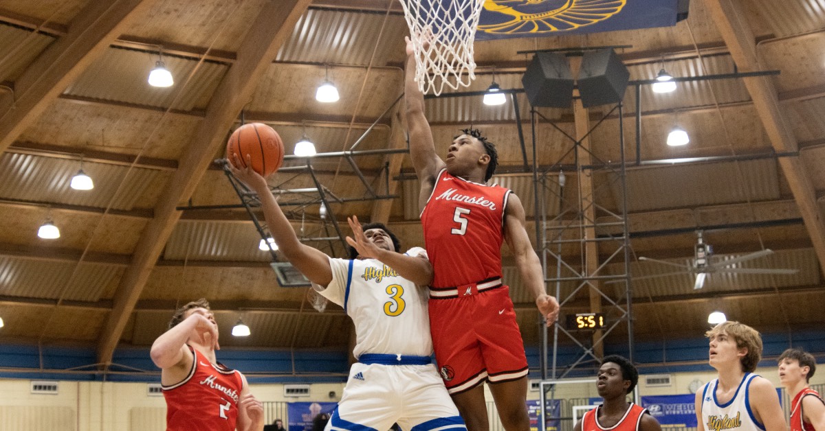 BOYS BASKETBALL Highland VS. Munster 2023