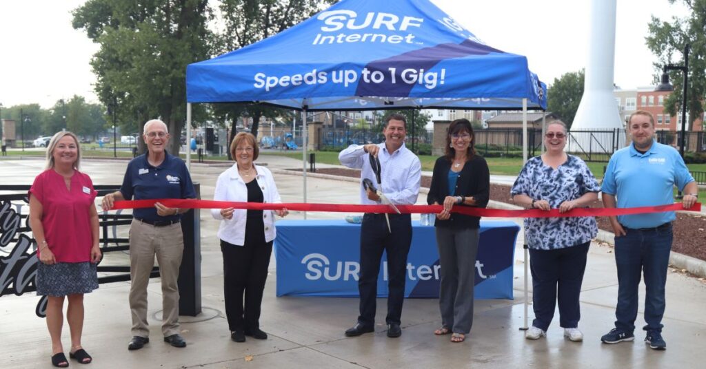 Surf internet Portage Ribbon Cutting 2023