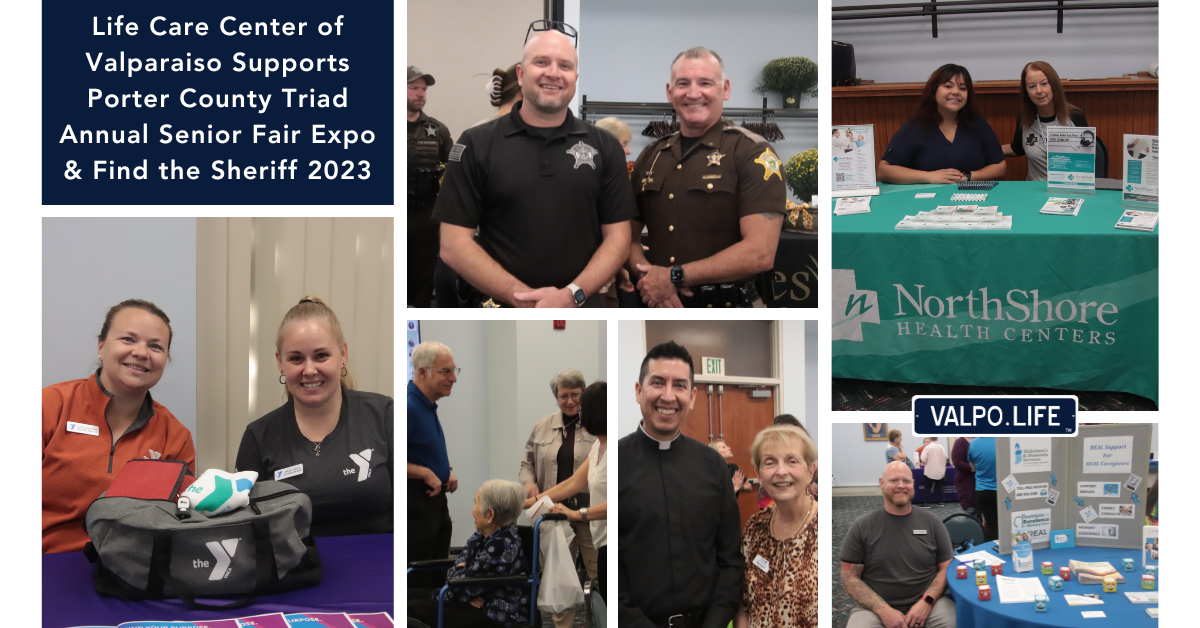 Life Care Center of Valparaiso Supports Porter County Triad Annual Senior Fair Expo &amp; Find the Sheriff 2023