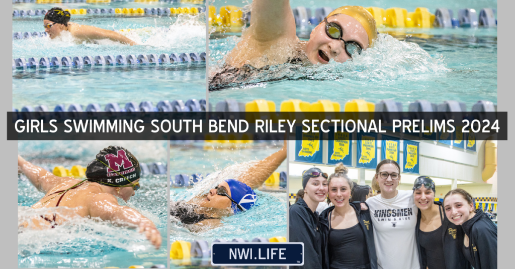 GIRLS SWIMMING South Bend Riley SECTIONAL PRELIMS 2024