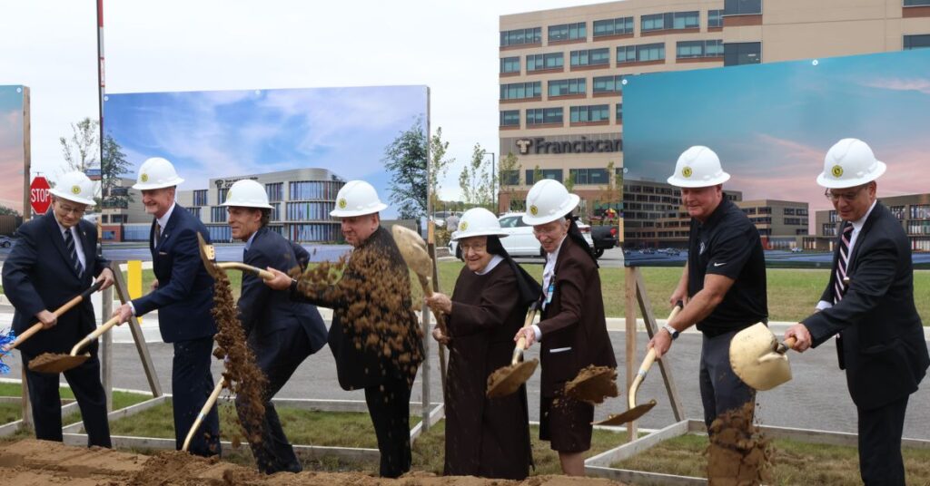 Franciscan Health Crown Point Groundbreaking for The Dean and Barbara White Cancer Center 2024