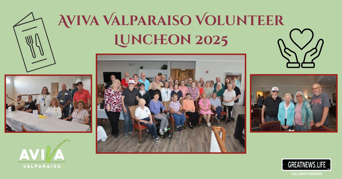AVIVA Valparaiso and Dunes Hospice give back to the givers at annual Volunteer Appreciation Lunch