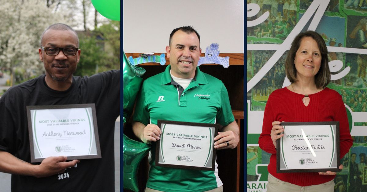 Valpo Schools Foundation Honors 2025 “Most Valuable Viking” Award Recipients