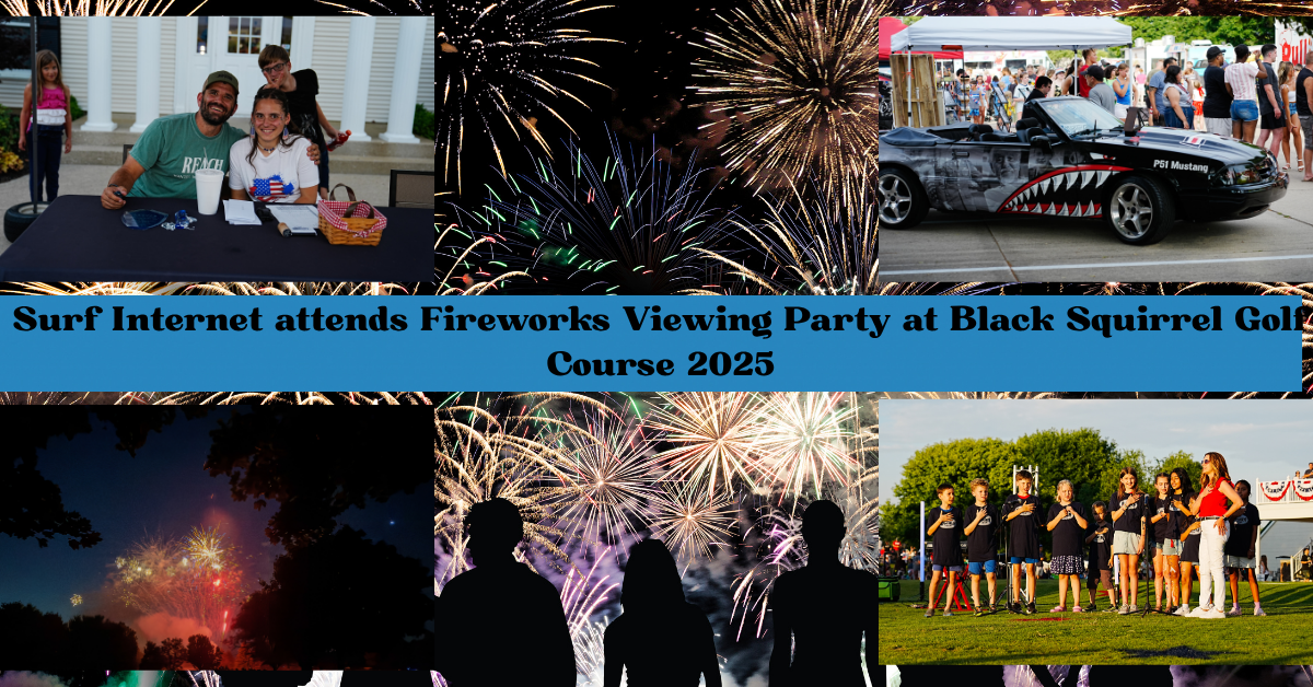 Surf Internet attends Fireworks Viewing Party at Black Squirrel Golf Course 2025