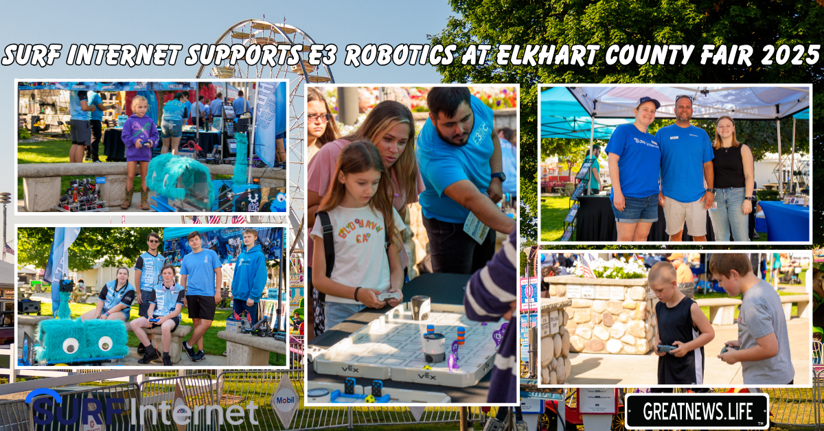 Surf Internet supports E3 Robotics at Elkhart County Fair 2025