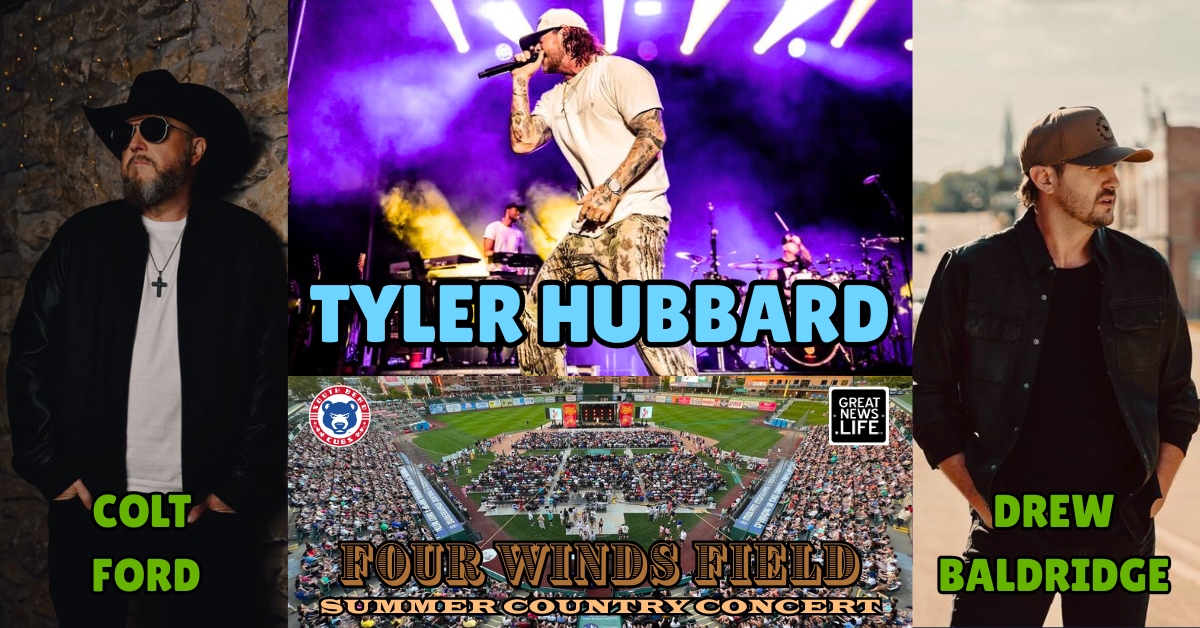 South Bend Cubs present Tyler Hubbard, Drew Baldridge, and Colt Ford as headliners at Four Winds Field country concert