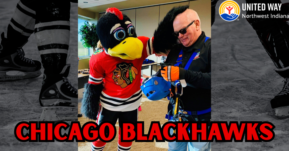 Chicago Blackhawks mascot Tommy Hawk to Soar into United Way’s Day of Caring on August 1