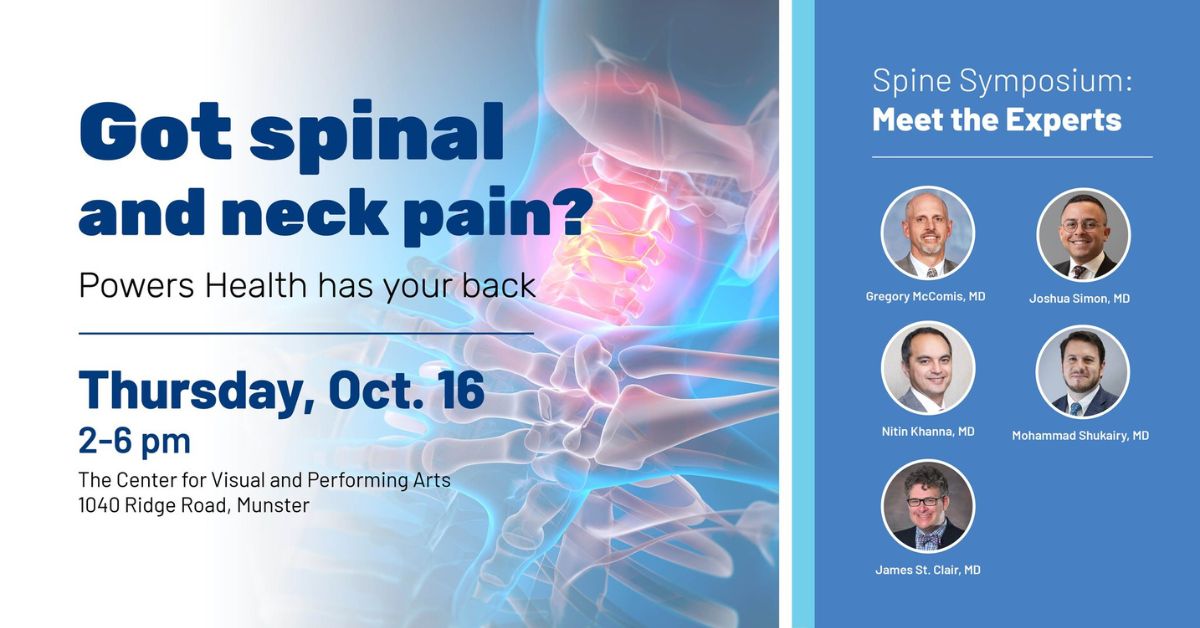 Dealing with neck and spinal issues? Powers Health has your back with free Spine Symposium