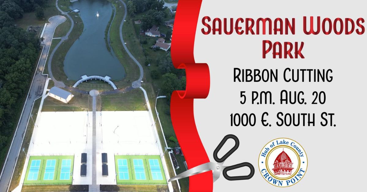 Crown Point to Celebrate Re-Opening of Sauerman Woods Park