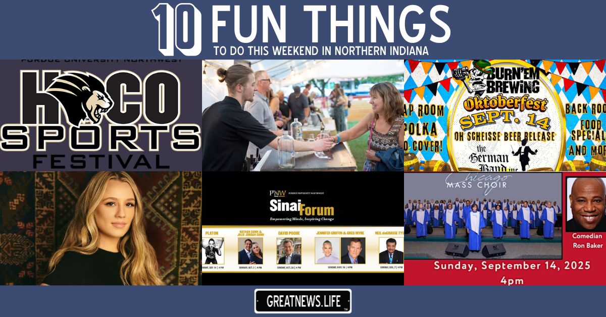 10 Fun Things To Do in Northern Indiana this weekend, September 11 &#8211; September 14