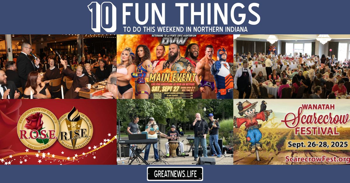 10 Fun Things To Do in Northern Indiana this weekend, September 25 &#8211; September 28