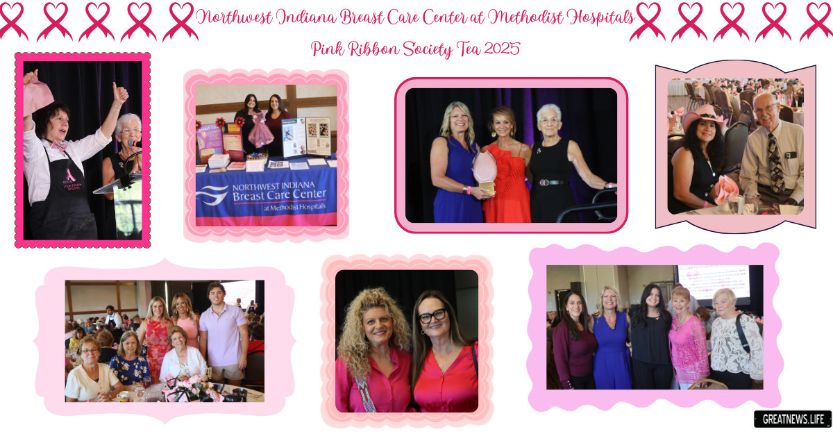 Northwest Indiana Breast Care Center at Methodist Hospitals attends Pink Ribbon Society Tea 2025
