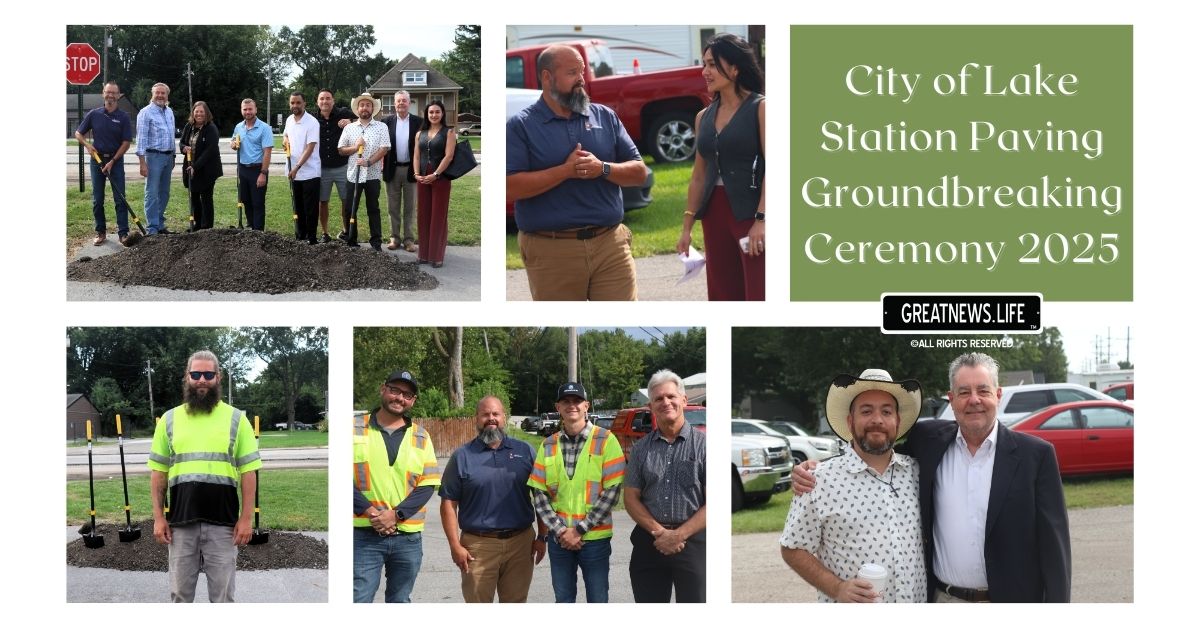 City of Lake Station Paving Groundbreaking Ceremony 2025