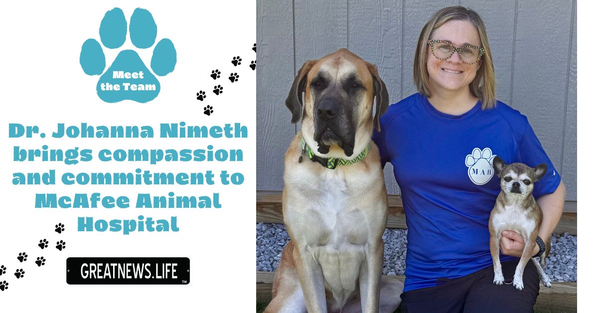 Dr. Johanna Nimeth brings compassion and commitment to McAfee Animal Hospital
