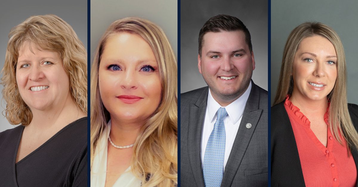 Horizon Bank Recognizes Advisors for Community Service — Dee Piotrowski, Jessica Beals, Pleya Nacht, Josh Shelley