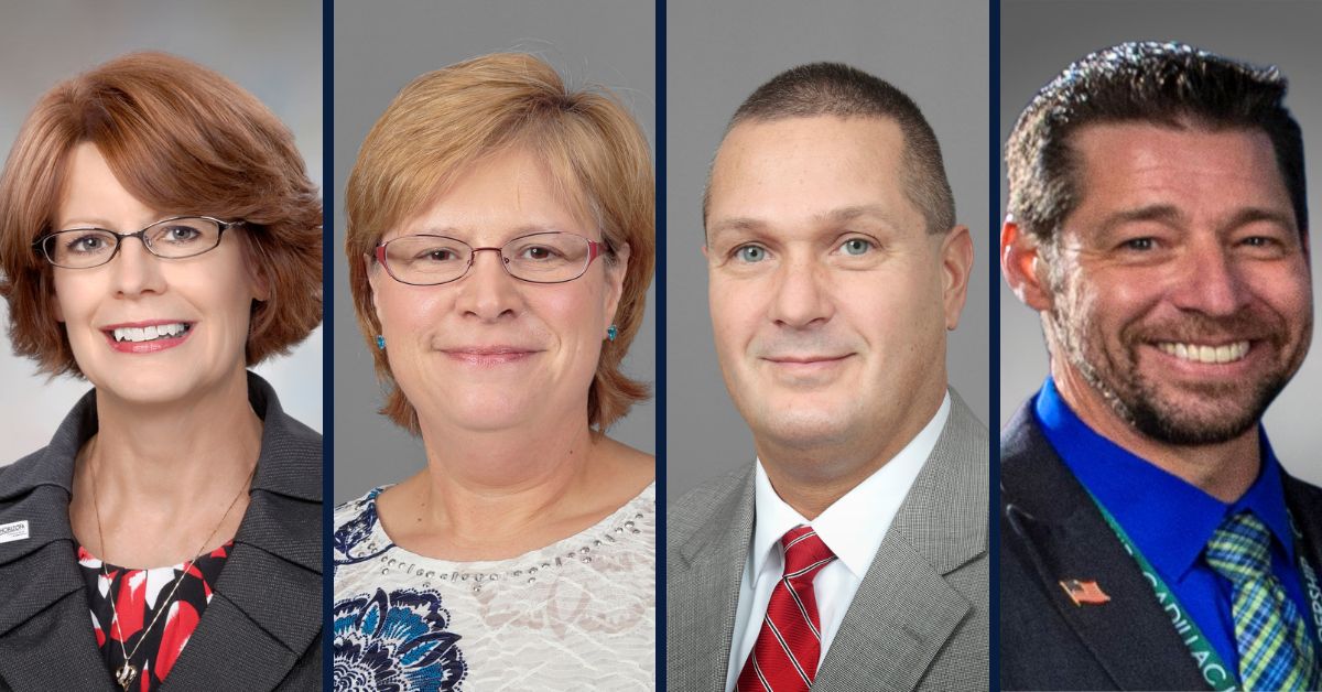 Horizon Bank Recognizes Advisors for Leadership — Sara Exum, Scott Schryer, Faye Sepke, Mike Yovanoff
