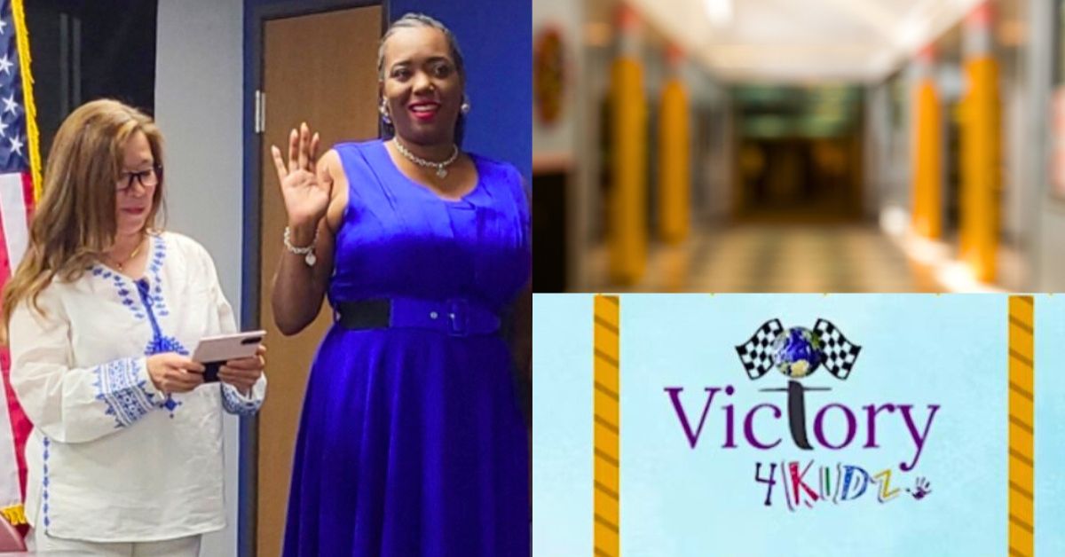 Thea Bowman Leadership Academy celebrates Dr. Regina Beard of VicTory 4 Kidz being sworn into school board