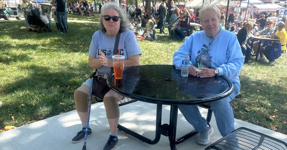Valpo Adds ADA-Compliant Picnic Tables to Downtown
