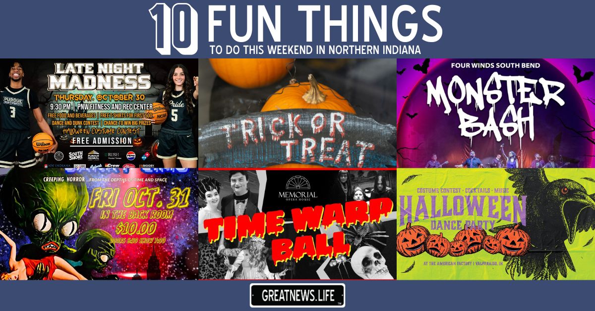 10 Fun Things To Do in Northern Indiana this weekend, October 30 &#8211; November 2
