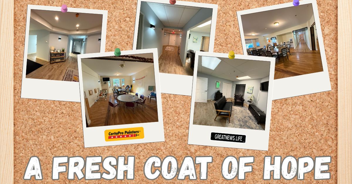 A fresh coat of hope: CertaPro Painters refreshes St. Jude House with bright, welcoming atmosphere