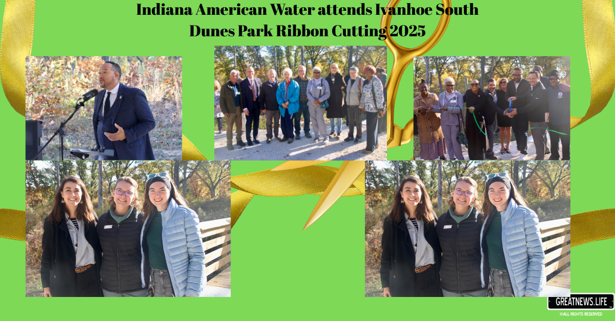Indiana American Water attends Ivanhoe South Dunes Park Ribbon Cutting 2025