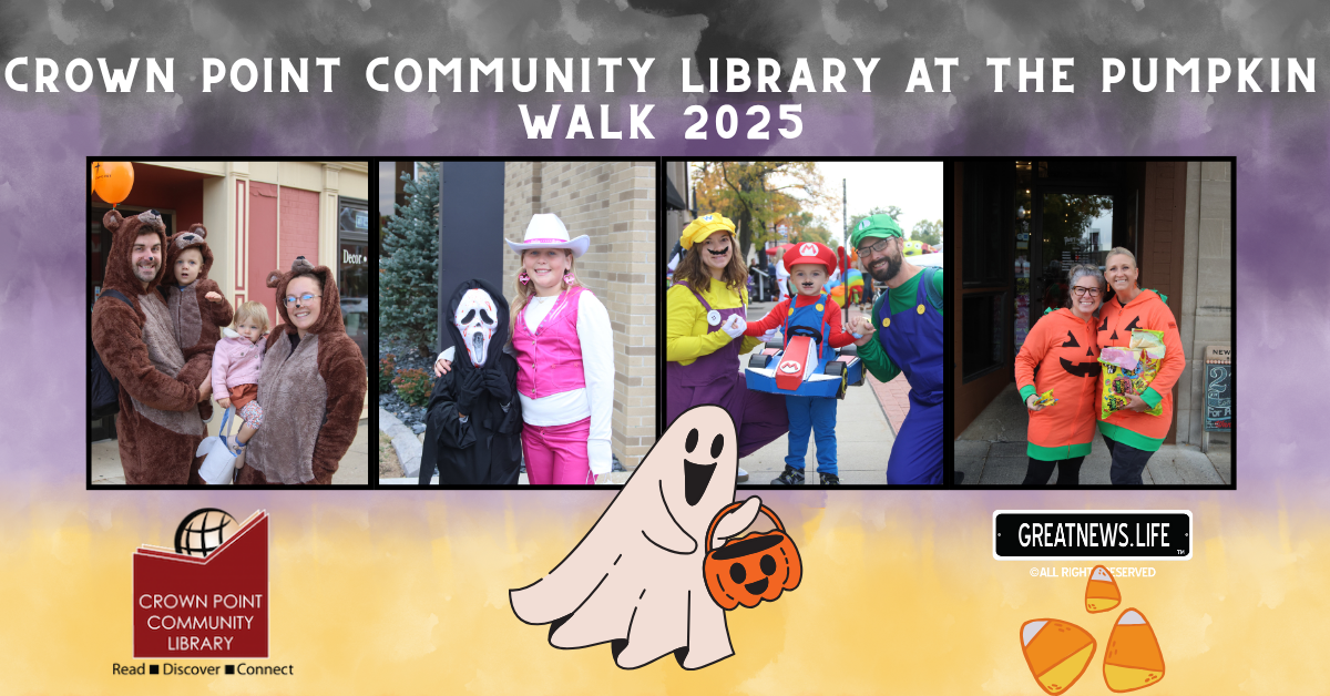 Crown Point Community Library at the Pumpkin Walk 2025