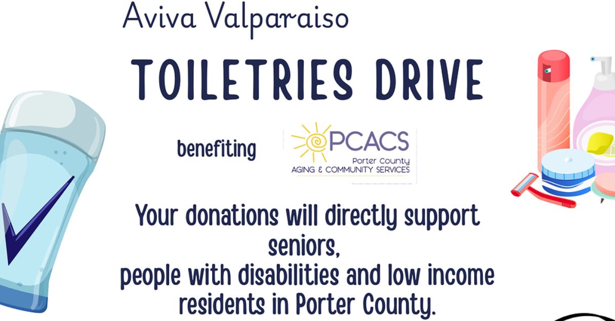 Aviva Valparaiso hosting toiletries drive to support PCACS