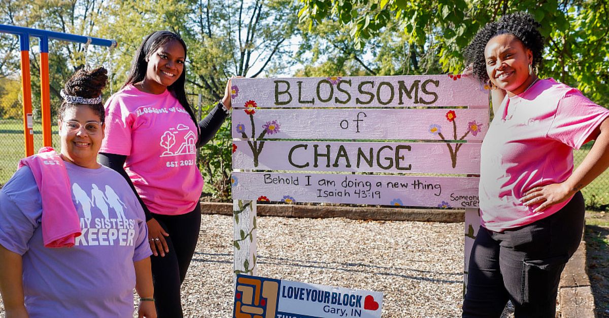 Community blossoms with new-and-improved playground