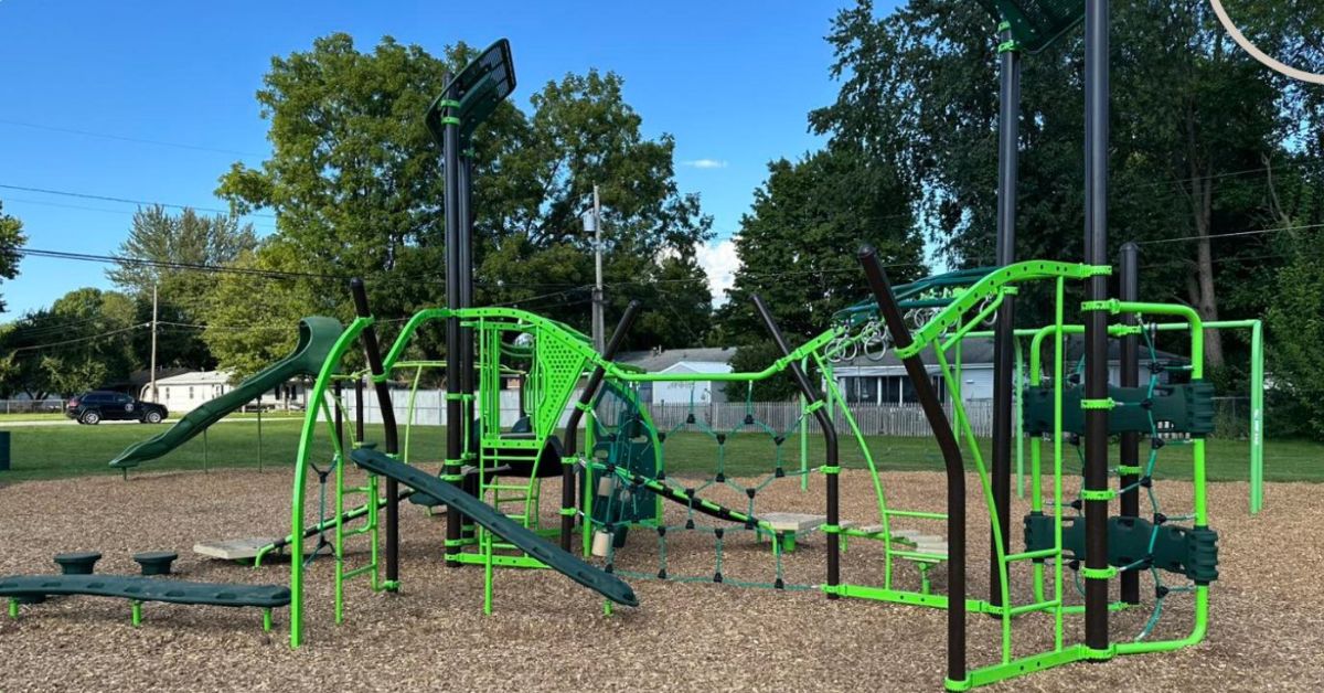 La Porte park re-dedicated to celebrate equipment upgrade