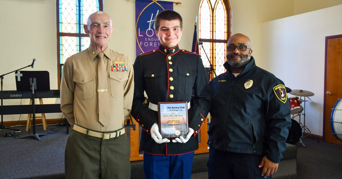 MCHS Cadet earns Service Above Self Award