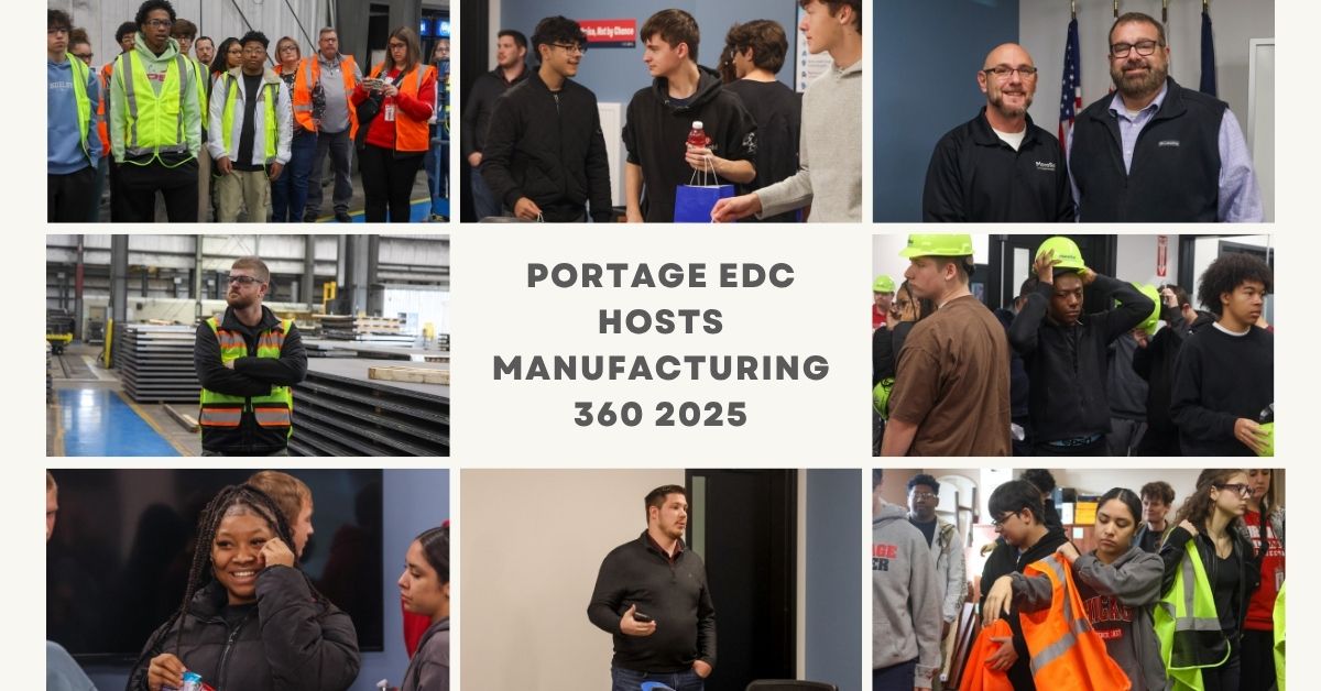 Portage High School visits MonoSol and Ratner Steel during Portage EDC’s 2025 Manufacturing 360
