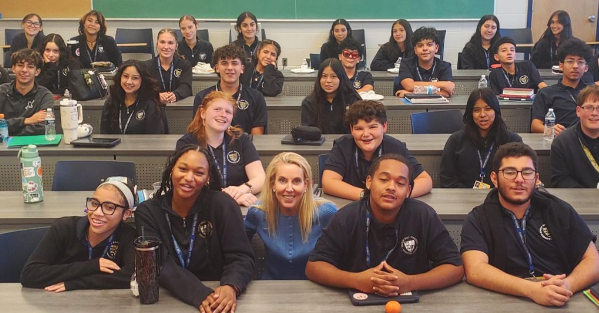 An inspiring visit for scholars with Mrs. Beth White