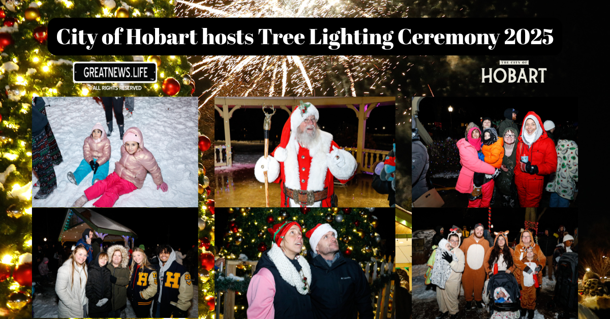 City of Hobart kicks off holiday season with annual tree lighting celebration and fireworks show