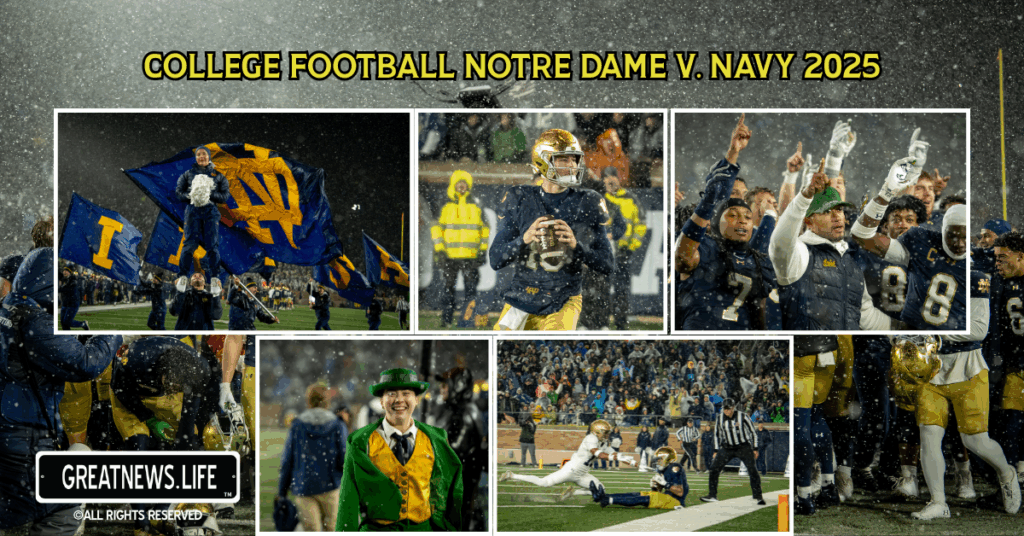 COLLEGE FOOTBALL Notre Dame v. Navy 2025