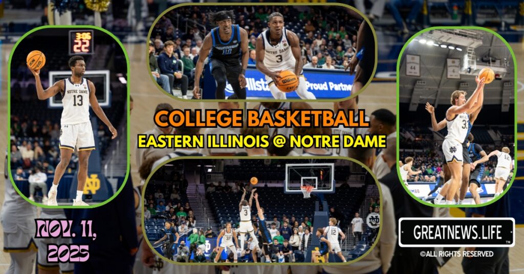 College Basketball Notre Dame v. Eastern Illinois 2025