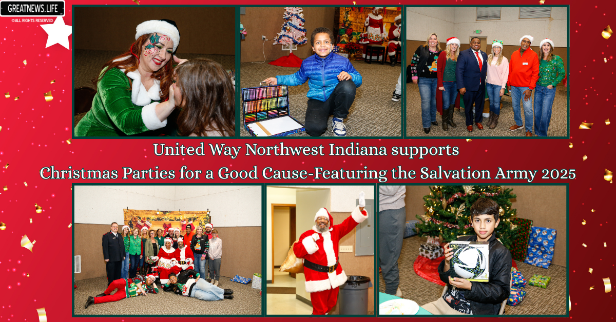 United Way Northwest Indiana supports Salvation Army during Christmas Parties for a Good Cause 2025