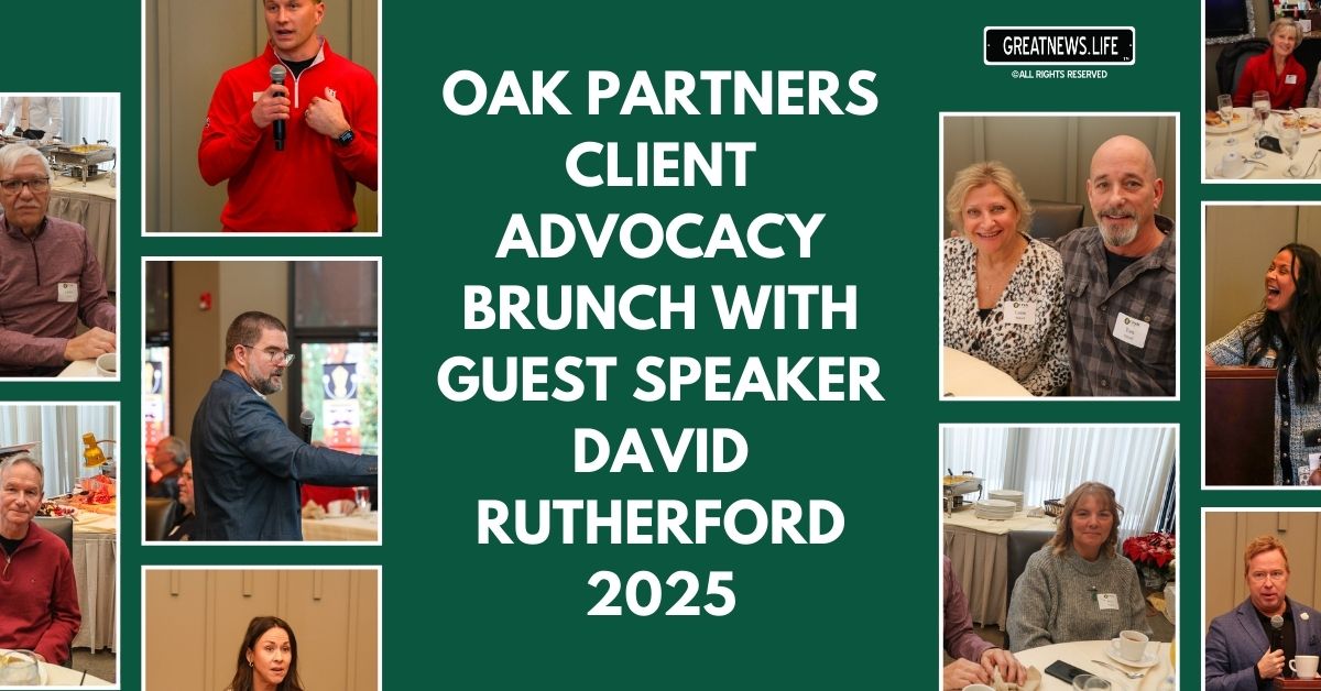 Oak Partners Client Advocacy Brunch with Guest speaker David Rutherford 2025