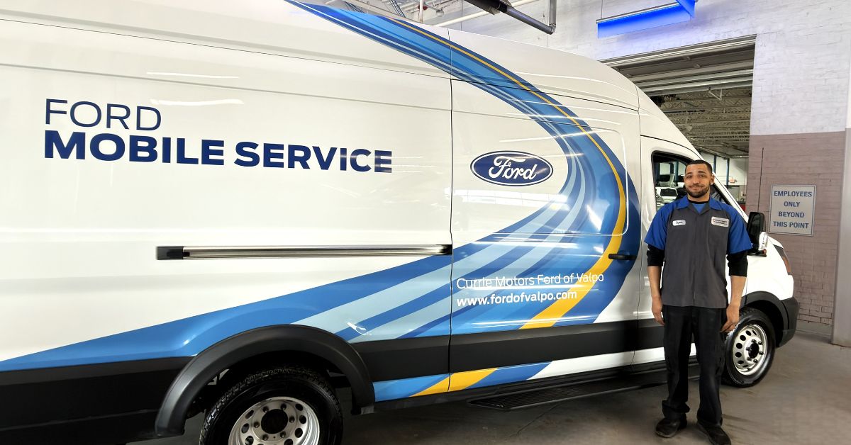 Currie Motors Ford of Valpo’s mobile service brings expert maintenance to your driveway