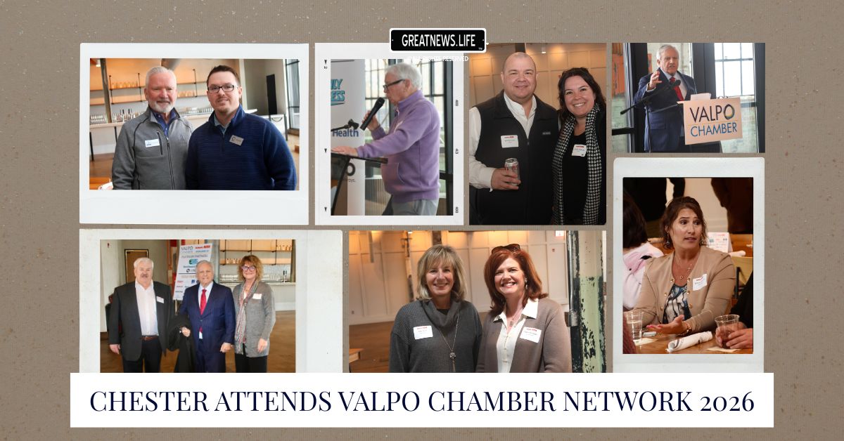 Chester Inc. Chairman Emeritus Pete Peuquet shares his journey and business insights at Valpo Chamber Network at Noon