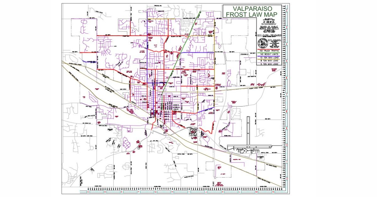 Valparaiso Enacts Frost Law Beginning February 16, 2026