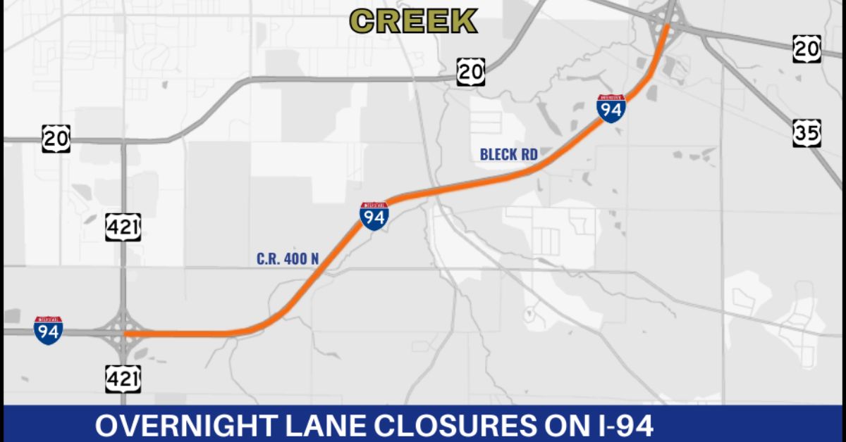 I-94 to have overnight lane closures