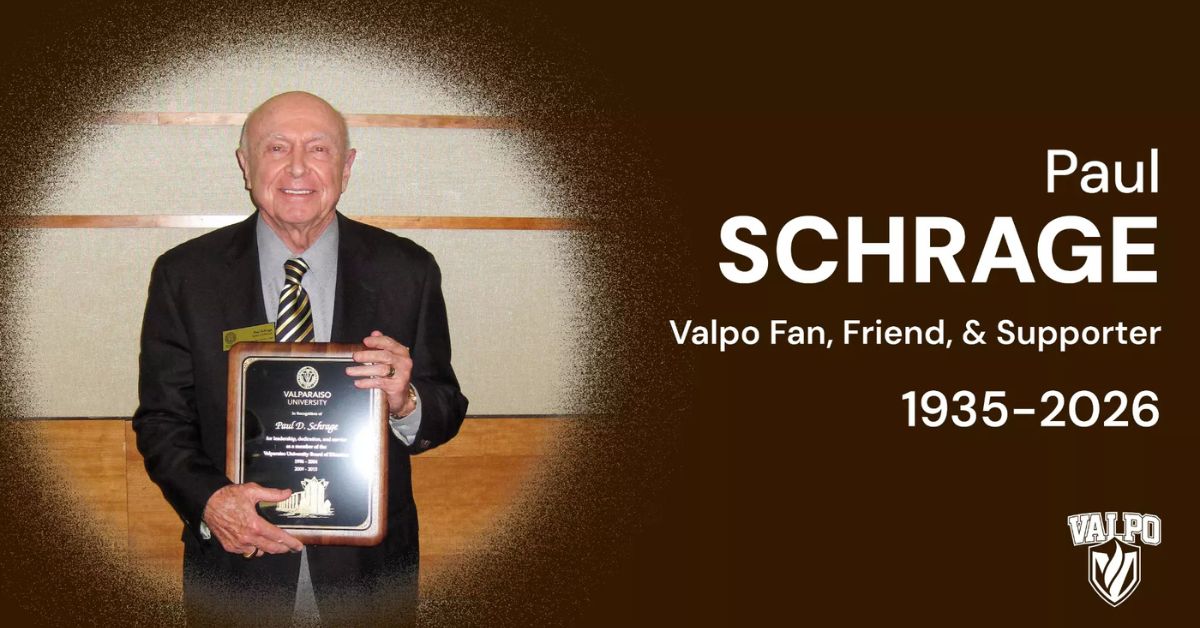 Valpo Athletics Mourns the Passing of Paul Schrage ‘57